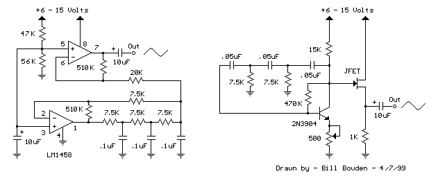 Low Frequency Sinewave Generators
